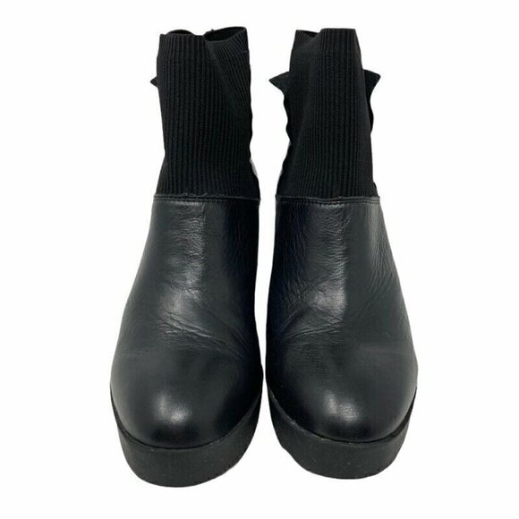 Sudini Womens Danica Ankle Booties Black Leather 8 - Picture 2 of 9